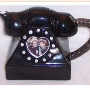 Vintage I Love Lucy Black Telephone Teapot